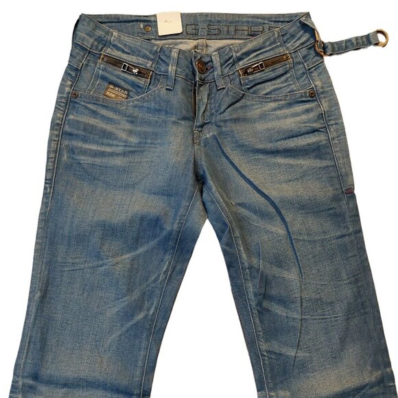 G-Star Raw SE District Super Bell Maver Denim 3D Vintage Blue Jeans Sz 26 NWT - Picture 5 of 15